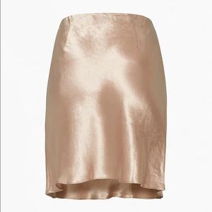 Babaton Silk Slip Skirt in Denude